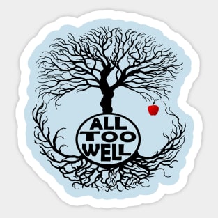 All Too Well : baobab tree and red apple Sticker